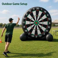 Cible géante gonflable de football et de fléchettes avec Velcro, en PVC, pour fêtes en extérieur, enfants et adultes, Noco
