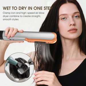 Multi-styler 2 en 1 : Lisseur à air chaud <span class=keywords><strong>pour</strong></span> cheveux humides et secs, sèche-cheveux, fer à lisser avec fonction air - Product Image 5