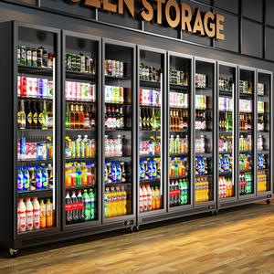 Meilleur vendeur Réfrigérateur-congélateur vertical à inversion de phase pour boissons et boissons rafraîchissantes, congélateur à <span class=keywords><strong>porte</strong></span> unique pour les magasins de proximité - Product Image 3