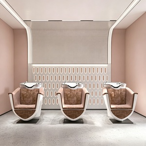 Barber Salon Shop Work Station Beauty Salon Furniture Custom Hair Salon Interior Design Full Room Customization store decoration - Product Image 5