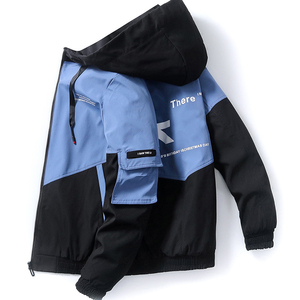 Ropa de primavera y otoño, chaqueta para <span class=keywords><strong>hombre</strong></span>, talla <span class=keywords><strong>3xl</strong></span>, prendas de vestir, abrigo con capucha, <span class=keywords><strong>Parka</strong></span> delgada, chaqueta estampada de moda con capucha para <span class=keywords><strong>hombre</strong></span> - Product Image 4