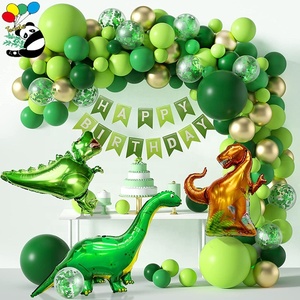 Kit ghirlanda di palloncini per feste di dinosauri-con palloncini 4D in oro verde Jungle Jurassic Safari Theme decorazioni per palloncini per feste di <span class=keywords><strong>compleanno</strong></span> - Product Image 6