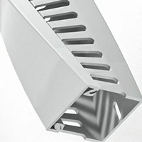 Câblage direct d'usine en plastique 2000 mm dents fines 60*40,40*25 Pvc câble conduit couverture câble chemin gris couleur câble conduit