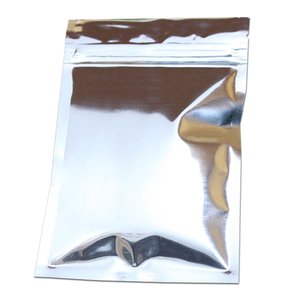 Sacchetto in Alluminio Autosigillante Placcato Argento con Chiusura a Zip per Confezionamento di Caffè in Grani, Tè e Polveri - Product Image 4