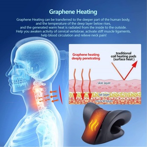 <b>Neck</b> for <b>Neck</b> Pain Relief, <b>Heated</b> Cervical Traction Device with Heating <b>Pad</b>, <b>Neck</b> &Shoulder Pillow Stretcher - Product Image 5