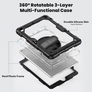 <span class=keywords><strong>IPad</strong></span> 7 ° generazione 10.2 pollici trasparente <span class=keywords><strong>cover</strong></span> posteriore <span class=keywords><strong>con</strong></span> Slot <span class=keywords><strong>penna</strong></span> tracolla per Tablet - Product Image 2