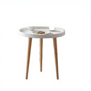 Modern <b>Adjustable</b> <b>Height</b> Portable Wooden Coffee <b>Table</b> for Bedroom and Living Room - Product Image 2