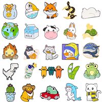Quantité minimale de commande bas Vente en gros de nouvelles épingles design mignon LOGO personnalisé épingle en émail dur Fabricant dessin animé badge épingles à chapeau