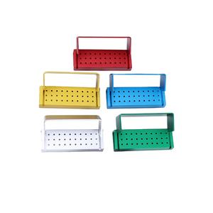 Instrumen implan gigi pembersihan autoklaf kotak logam Manual kecepatan tinggi/rendah disinfeksi Bur 30 lubang pemegang <span class=keywords><strong>Burs</strong></span> - Product Image 1