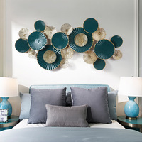 Sculpture murale 3D en métal de haute qualité, 130x65cm, art créatif fait main, décoration artistique naturelle, style Art Déco pour la maison