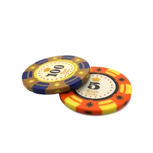 Poker Chips 13.5g Clay US Dollar Clay Coin Mahjong Texas Poker set For Game Chips