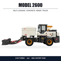 Camion malaxeur à béton directement de l'usine, 4 mètres cubes, avec moteur diesel, pour projets agricoles