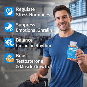 <span class=keywords><strong>Ashwagandha</strong></span> gummies with ขมิ้นชัน | ปราศจากน้ำตาล | ฉลากส่วนตัว OEM | 60จำนวน - Product Image 2