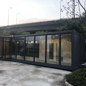 चीन गर्म बिक्री सस्ते तैयार किए शिपिंग कंटेनर घर चल पूर्वनिर्मित शोरूम Prefab कंटेनर कैफे बाहरी उपयोग के लिए - Product Image 1