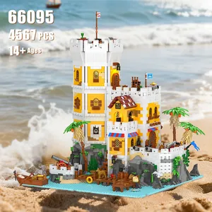 10320 Fortezza Eldorado 66095 Castello Pirata Sierra Madre, Set di Costruzioni con Luci, Modello Architettonico, Giocattolo Fai-da-Te, Regalo per Bambini - Product Image 3