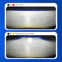 Xenplus LM40B 12V Super Bright Universal LED Grille Light 140W 6000K 50000LM Low/High Beam Projecteur Lens IP68 LED Phares