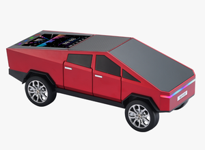 Altavoz <span class=keywords><strong>de</strong></span> coche Cybertruck <span class=keywords><strong>de</strong></span> 15W, Mini altavoz RGB portátil inalámbrico clásico, tipo C USB, camión con enchufe para Tesla al aire libre, 1200mAh - Product Image 4