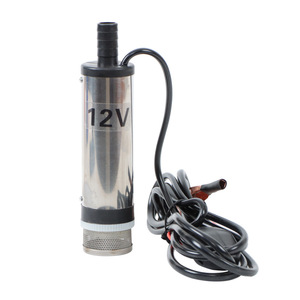 Pompe à huile électrique submersible 12V DC en acier inoxydable 304 pour transfert de carburant diesel avec tuyau de décharge de 1/2 pouce - Product Image 1