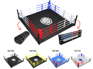 Anneau de <span class=keywords><strong>boxe</strong></span> pliable portable MMA ONEMAX, facile à assembler, anneau de lutte, de <span class=keywords><strong>boxe</strong></span> et de Muay Thai, structure en acier durable, tapis antidérapant - Product Image 2