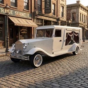 New White Classic Electric Hearse New Car Funeral Coffin Car Customizable Funeral Car Hearse Funeral Service Car - Product Image 1