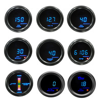 Jauge de voiture de 52mm avec capteur de pression de température d'huile température de l'eau tachymètre de tension jauge de compteur de suralimentation