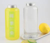 Bouteille en plastique PET de qualité alimentaire 1000 ml avec bouchon à vis, impression UV, logo personnalisé, pour thé au lait, boissons froides, jus, yaourt, tequila, soda