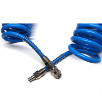Camion rentable Pu tressé enroulé Tube ressort pneumatique spirale compresseur Air tuyau assemblage pour Semi-remorque