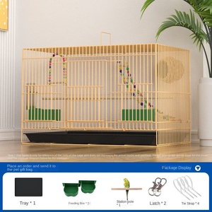 2023 amélioré Xuan Feng Starling crypté métal pliant cage à oiseaux perroquet caisse avec livraison gratuite sortie d'usine - Product Image 6