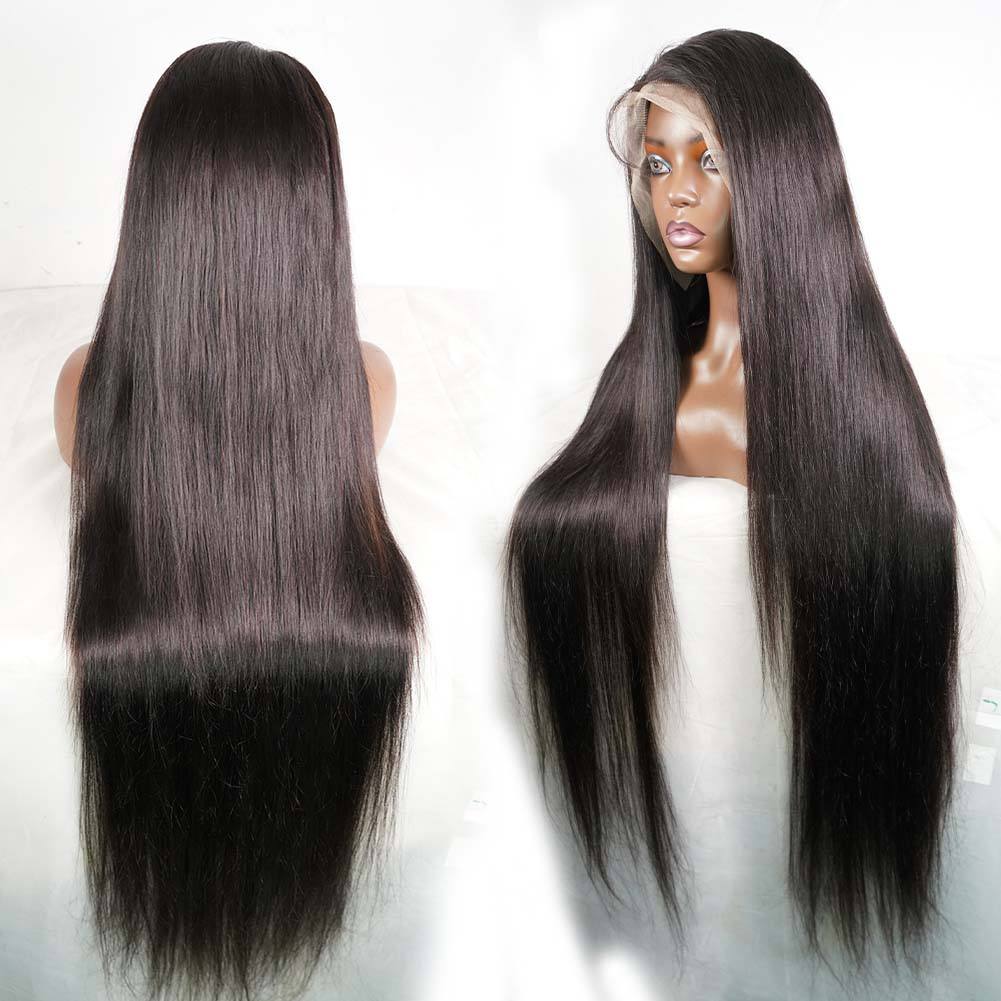 Perruque avant en dentelle droite