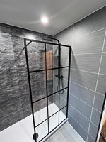 Panneaux muraux 3D en PVC sur mesure, motif rayé moderne, isolation thermique, imperméables, ignifuges, pour salle de bain, cuisine, usage domestique