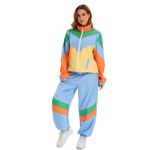 Chaqueta Retro Estilo Disco, Hip Hop y Rock de los 70, Unisex, Disfraz para Actuaciones en Escenario, Conjunto Deportivo Colorido para Adultos - Product Image 5