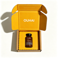 Boîte d'expédition en carton ondulé avec insert en EVA et impression de logo pour l'emballage de produits de santé, de compléments alimentaires et de produits nutraceutiques