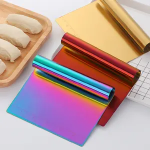 New Trend Baking Tools Kitchen Bread Cake Stainless Steel Pastry Scraper Dough Cutter With Measuring Scale Baking Supplies