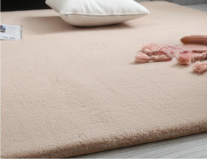 Tapis en fausse fourrure de <span class=keywords><strong>lapin</strong></span>, accessoire doux de style nordique pour salon et chambre à coucher - Product Image 4