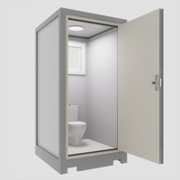 Toilettes portables modernes de style australien, salle de bain préfabriquée, douche séparée, conception en kit préfabriqué