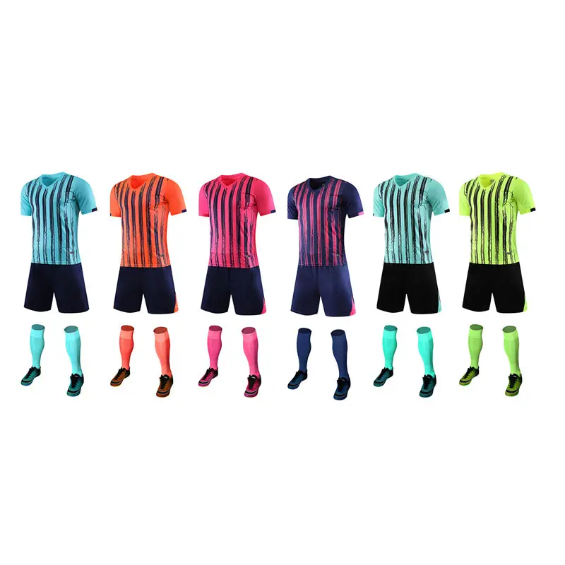 2022-2023 Klassische Fußball trikots Herren Fußball trikot Farben Individuelles Design Ihres eigenen Team-Fußball trikots mit Zahlen