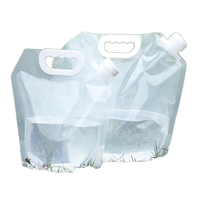 Sacs transparents scellés en BOPP personnalisés, emballage de boissons liquides rechargeables avec bec verseur, pochette aseptique pour jus, eau, gelée