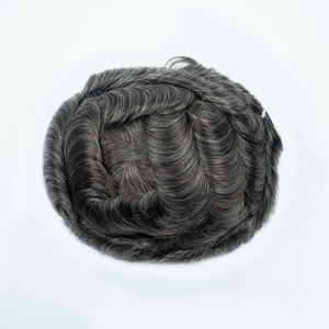 Perruque de haute qualité en dentelle complète, 100 % cheveux humains indiens Remy, nouée à la main, légèrement ondulée, avec dégradé naturel de la ligne frontale - Product Image 6