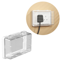 Nouveau design de grand boîtier de couverture de prise électrique étanche pour l'extérieur ou l'intérieur de la sécurité des bébés