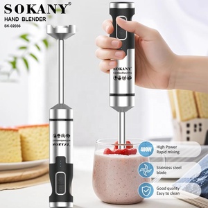 Sokany 02036 Elétrico NOVO Sem Fio Elétrico Moda Aço Inoxidável Esmagado Ice Mixer Vara Houseuse Mão <span class=keywords><strong>Blender</strong></span> Mixer - Product Image 3