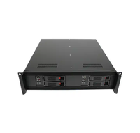 Boîtier de serveur système AI 2U Double Mini ITX avec interface IO Châssis de serveur 4U Hot Plug Ventilateur en plastique inclus en stock