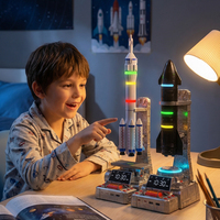 Nieuwe SpaceX Starship Raketlancering Model Dynamische Verlichting Speaker Wekker White Noise Geluidsmachine OEM DOM Aangepast
