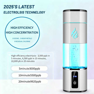 New 2026 <b>FLASK</b> <b>Electric</b> Plastic Hydrogen <b>Water</b> Bottle 5000PPB SPE PEM Vortex Electrolysis BPA Free for Travel Home Gym Use - Product Image 3