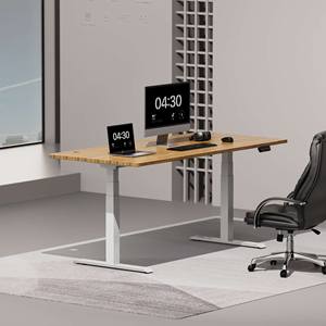 NBHY personalizado para oficina en casa, doble Motor, escritorio moderno, altura ajustable, convertidor de soporte para sentarse - Product Image 3