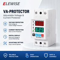 Régulateur de tension automatique monophasé 220V AC 40A 63A sur rail DIN, 4 KVA, affichage LED, dispositif de protection, relais
