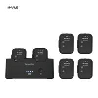 Moniteur intra-auriculaire sans fil M-VAVE WP-12 1T6R numérique 2,4 GHz, batterie TX 24h, étui 1800 mAh, faible latence, 6 réceptions mixées individuellement