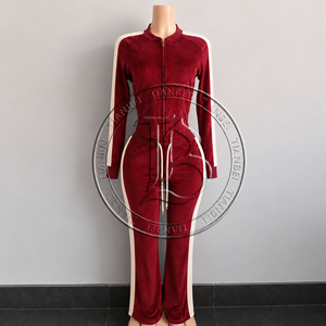 <span class=keywords><strong>Tuta</strong></span> Sportiva da Donna <span class=keywords><strong>in</strong></span> <span class=keywords><strong>Velluto</strong></span> di Alta Qualità 2026, Set 2 Pezzi con Felpa con Zip e Pantaloni Capri - Product Image 6