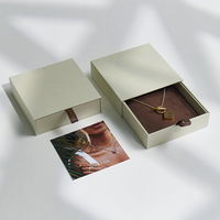 Boyang Personnalisé Vente en Gros Luxe Papier Tiroir Ensemble de Boîtes d'Emballage Bijoux pour Bracelets Boucles d'Oreilles Colliers Bagues avec Logo