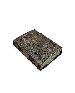 Embossed Leather Spell <b>Book</b> Handmade Hardcover Journal Vintage Fantasy <b>Notebook</b> for Writing Drawing Sketching and Gifts - Product Image 4