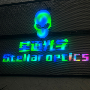 RGB Mini lettere in resina porta segnaletica LED di luce-emettitore di parola segno di illuminazione Fulllit acrilico sfondo muro per negozio - Product Image 4